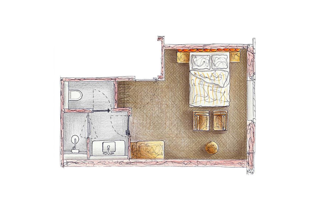 Das James Фленсбург Экстерьер фото A plan of a typical room